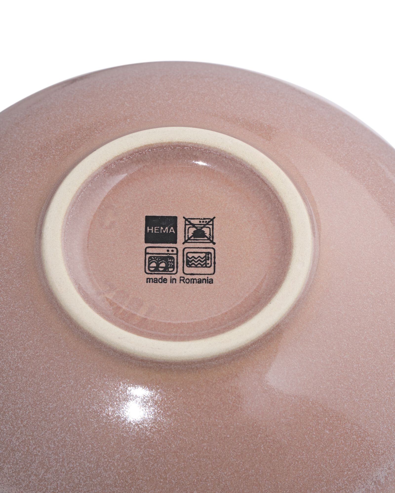 bol bas &Oslash;15cm Puur gla&ccedil;ure r&eacute;active taupe - 9650135 - HEMA