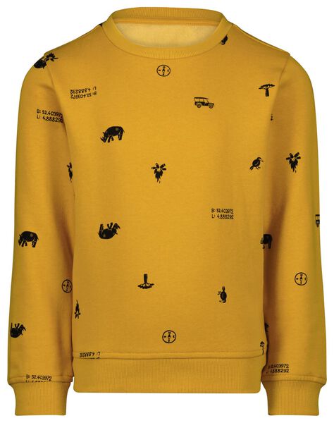 Kinder-Sweatshirt, Safari gelb gelb - 1000026087 - HEMA
