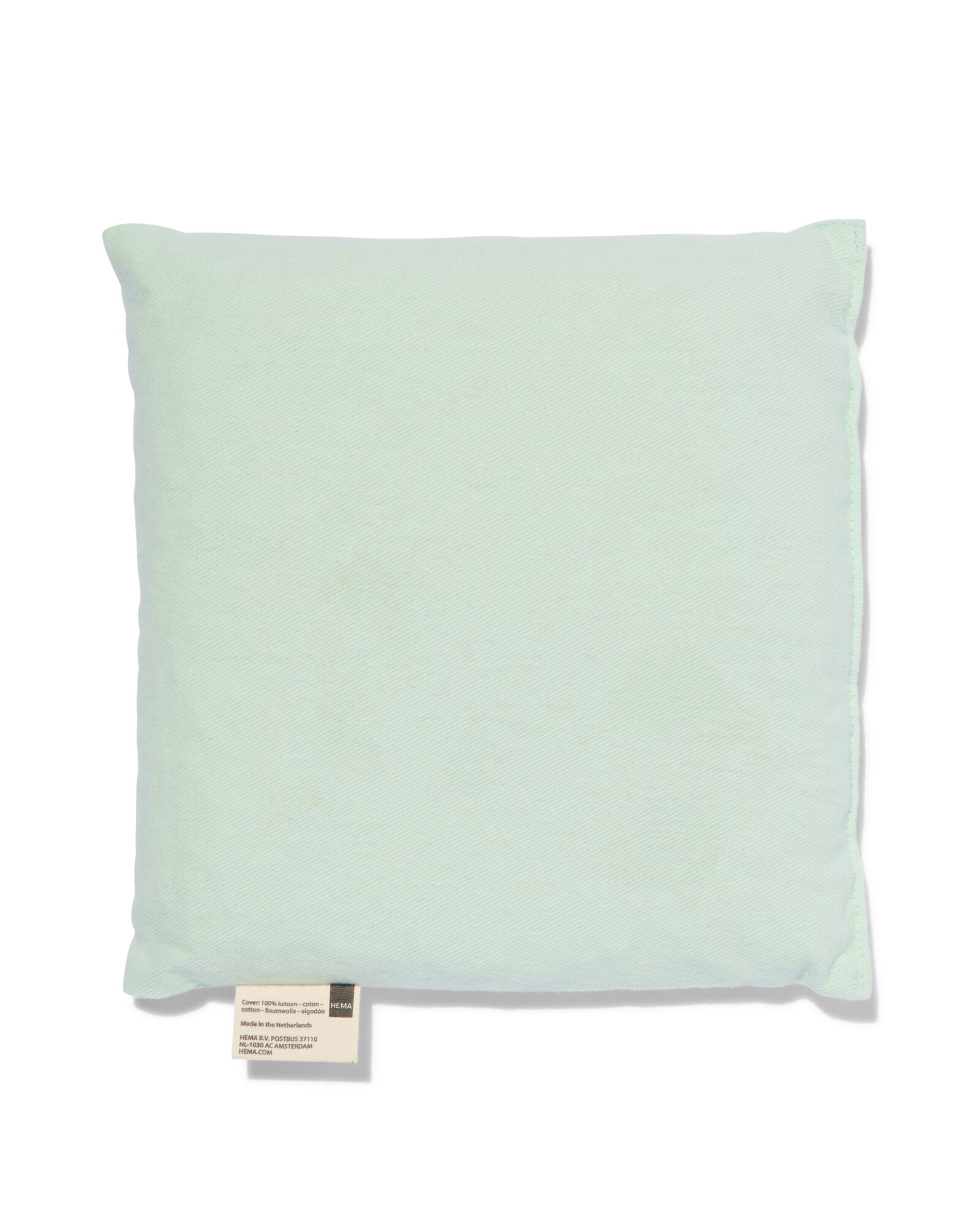 Coussin &agrave; r&eacute;chauffer avec noyaux de cerises 25x25 cm vert - 11900125 - HEMA