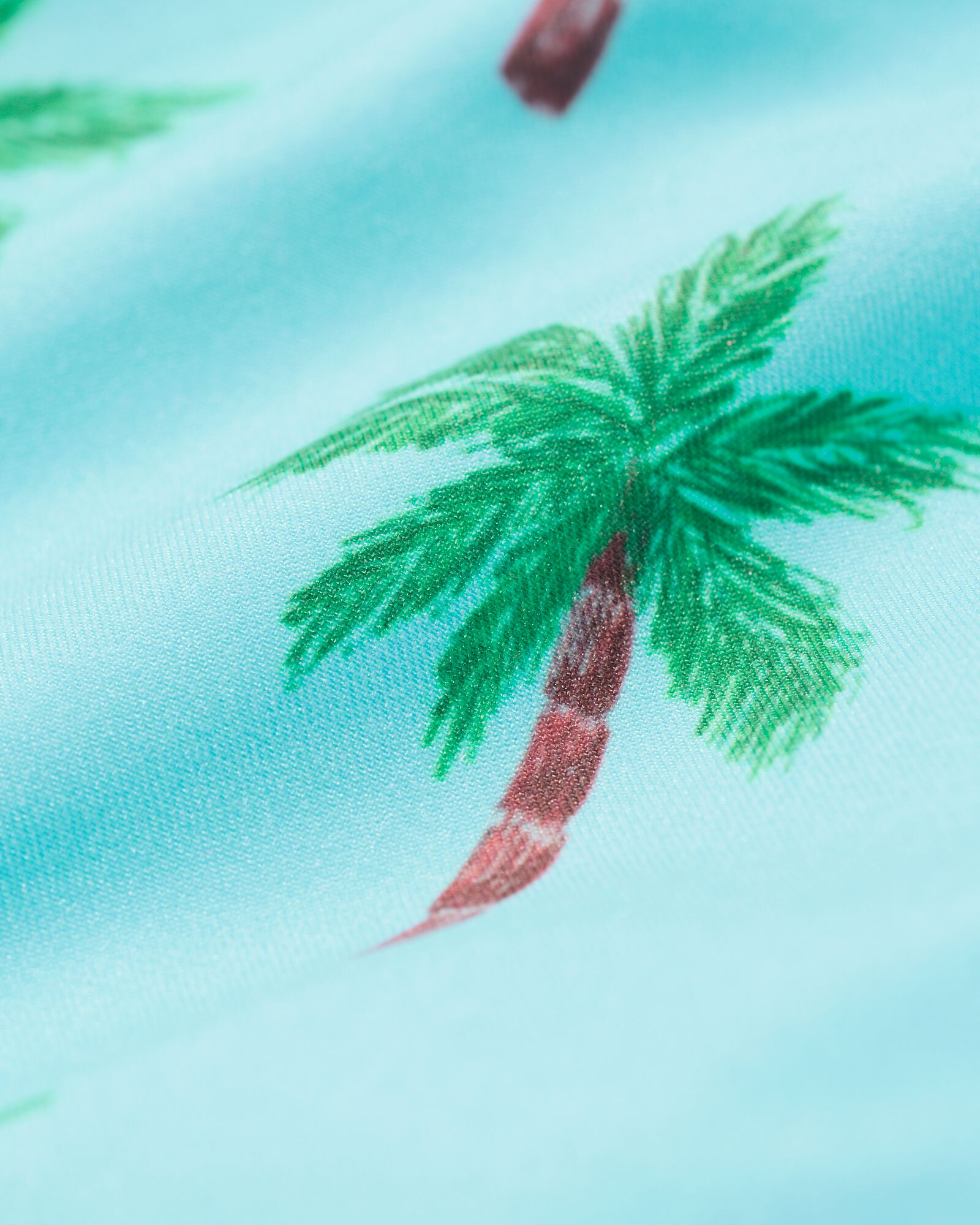 Kinderbadehose mit Palmen aqua aqua - 22260645AQUA - HEMA