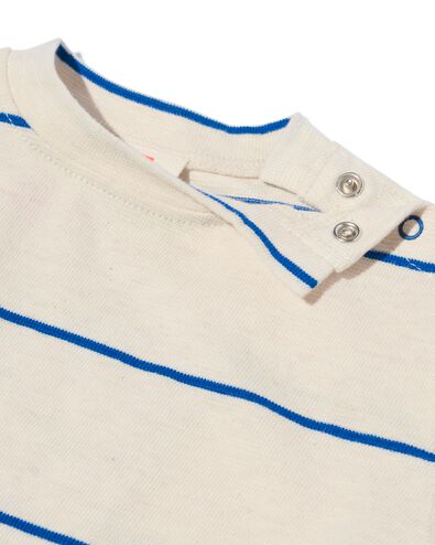 Baby-Shirt, Streifen kobaltblau 68 - 33197042 - HEMA