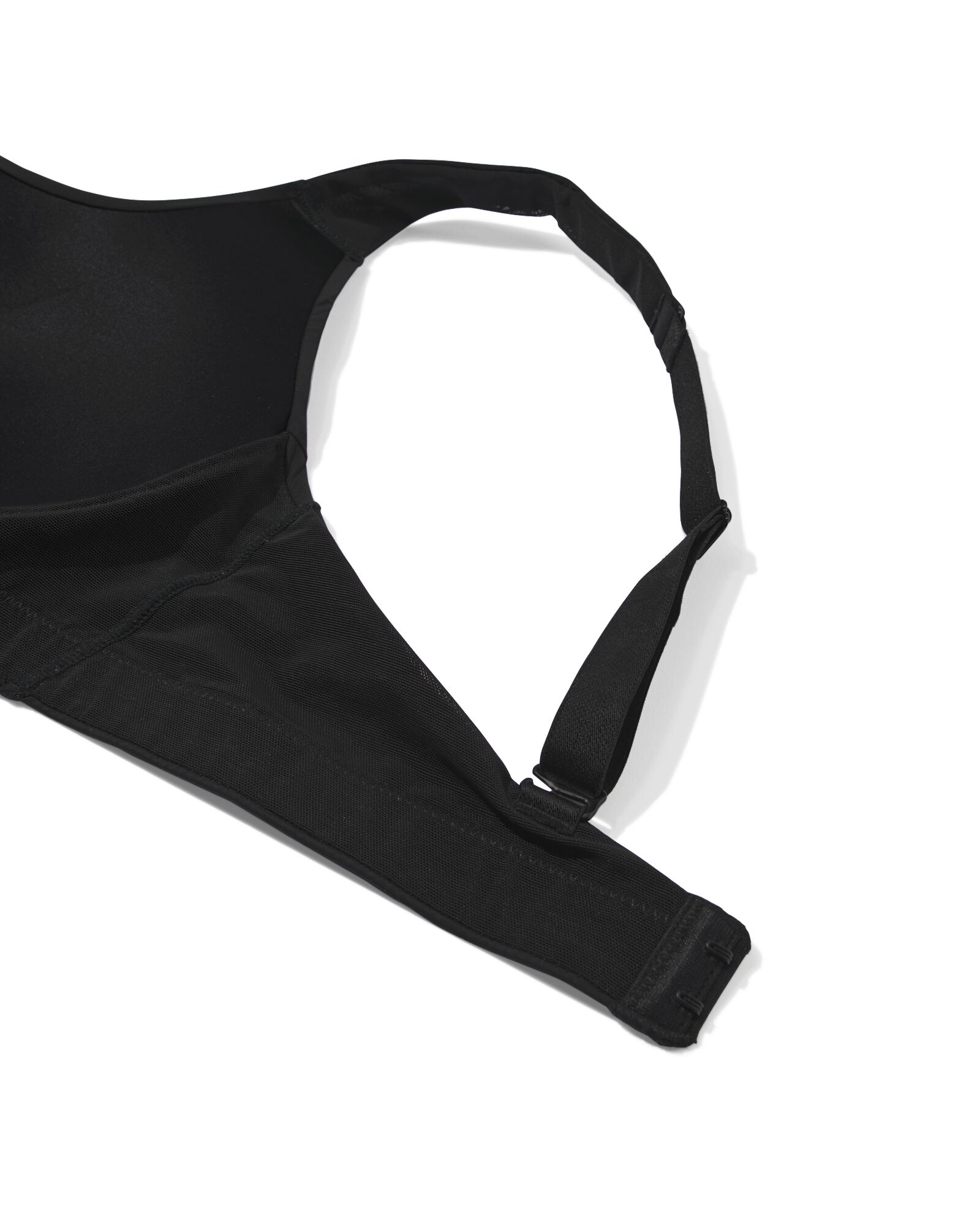 voorgevormde sportbh zonder beugel medium support zwart zwart - 21700325BLACK - HEMA