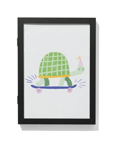 cadre à dessin avec compartiment de rangement A4 noir - 13620067 - HEMA