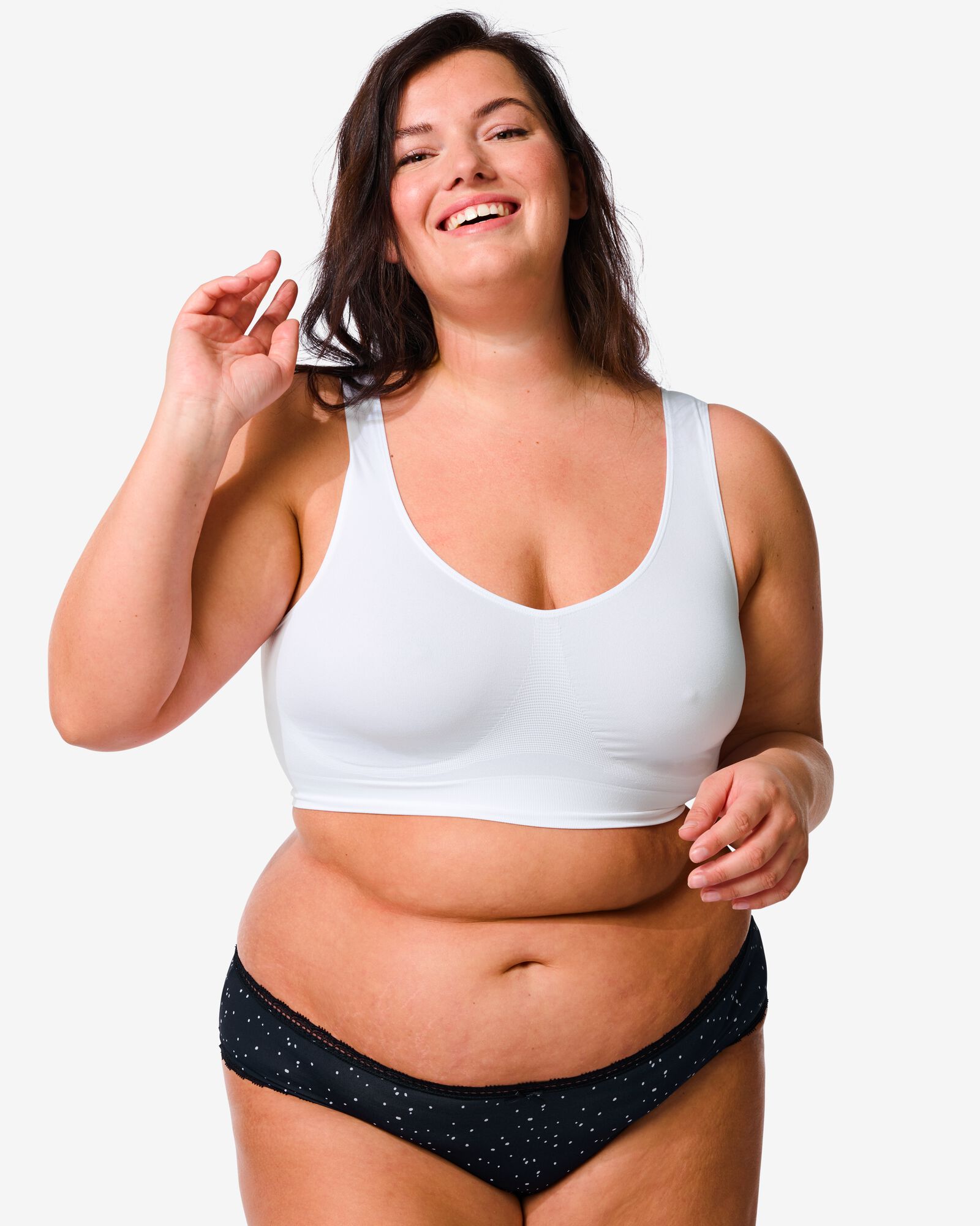 brassi&egrave;re sans coutures femme non pr&eacute;form&eacute;e blanc - 1000024177 - HEMA