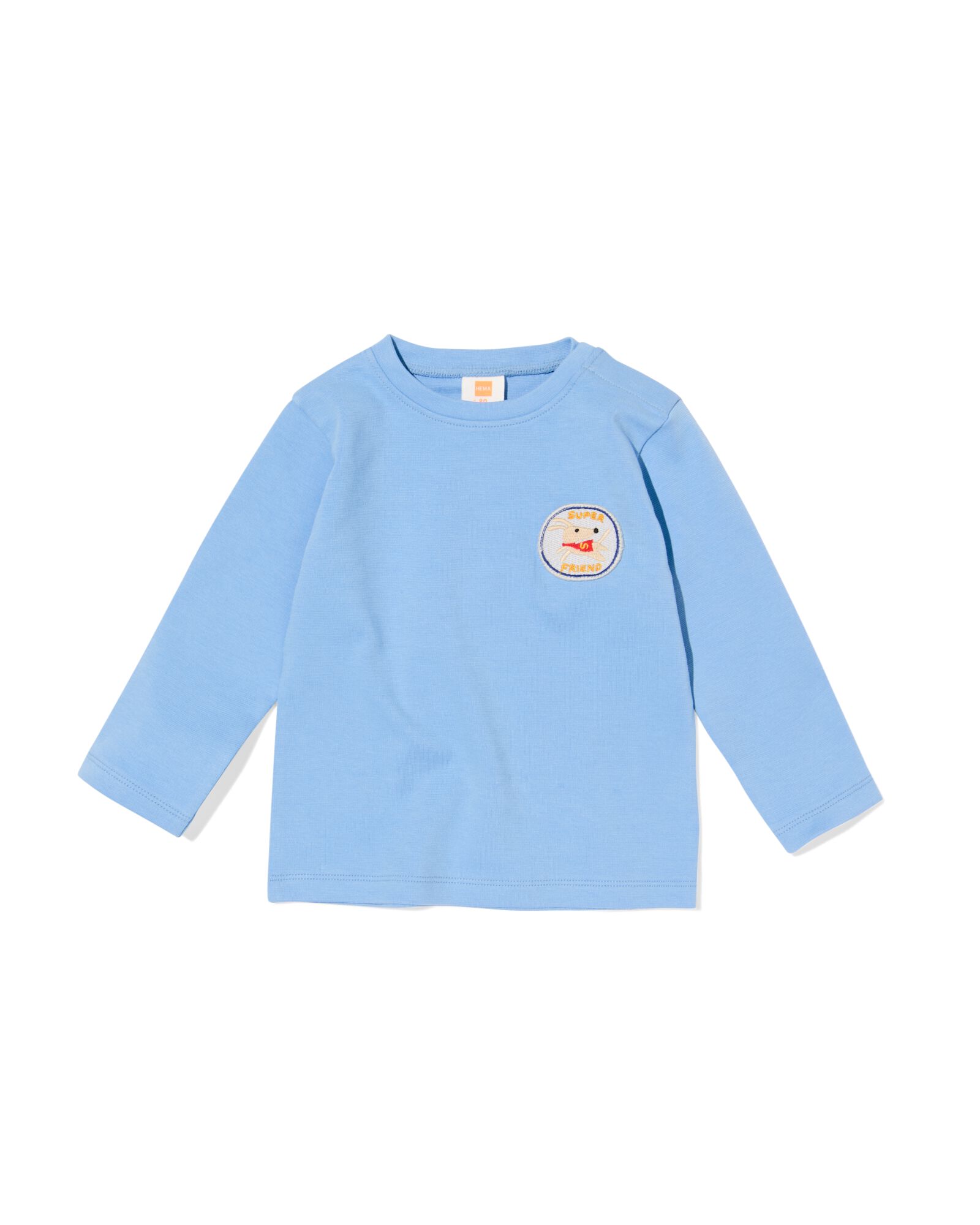 baby T-shirt jersey blauw - 33100180BLUE - HEMA