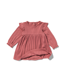 robe body nouveau-né avec motif ajouré rose rose - 1000029850 - HEMA
