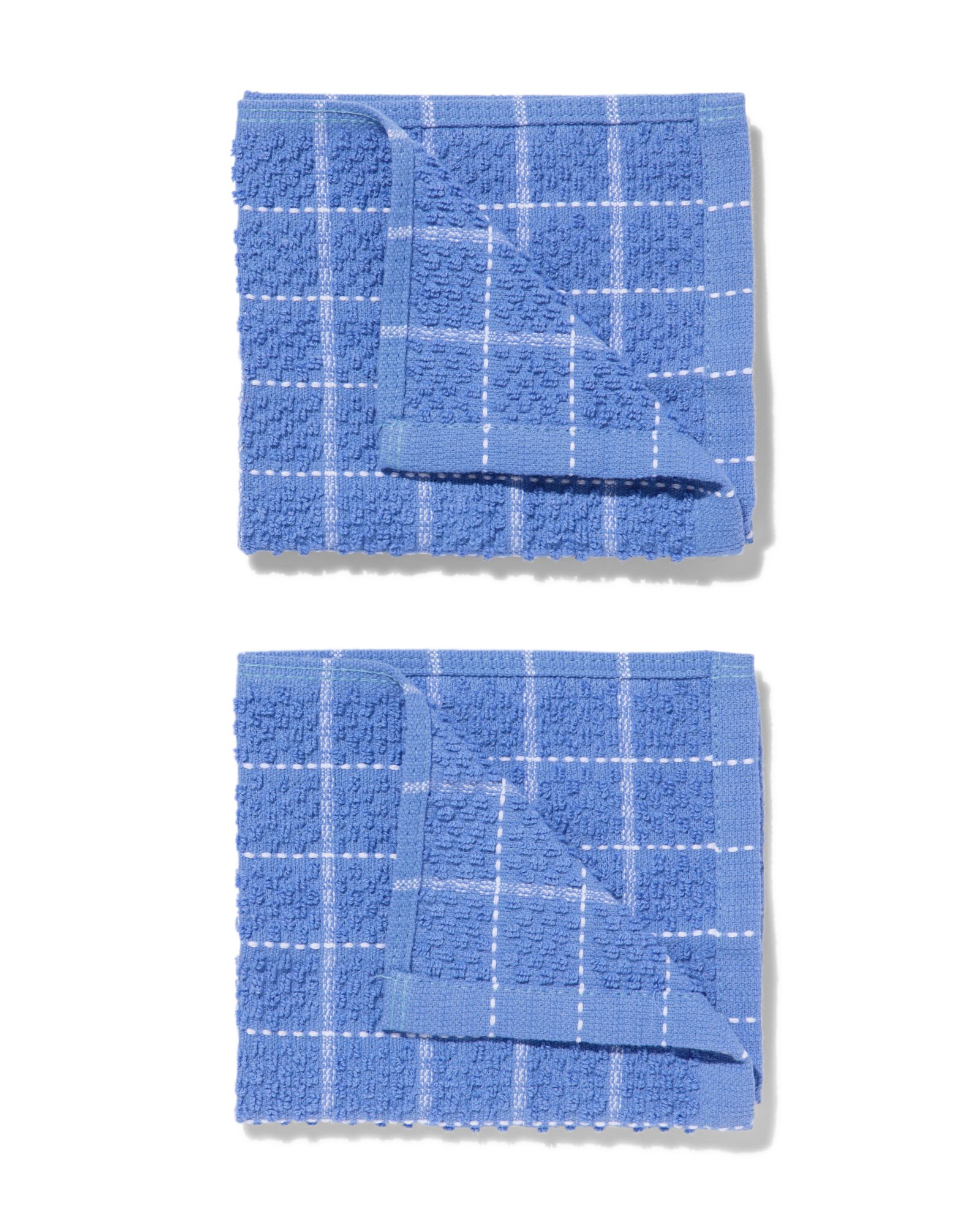 2er-Pack Sp&uuml;lt&uuml;cher, 30 x 30 cm, Baumwolle, blau - 5450052 - HEMA