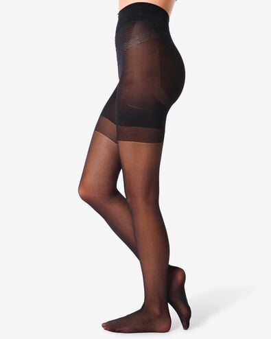 collant ultimate control brillant 40D noir noir - 4060135BLACK - HEMA