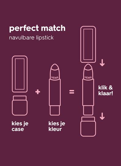 navulling moisturising lipstick 62 wine not - creamy - 11230462 - HEMA