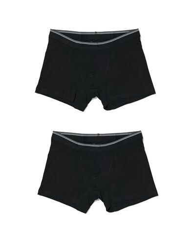 2er-Pack Herren-Boxershorts, kurz, Xtra Comfort, gro&szlig;e Gr&ouml;&szlig;en schwarz schwarz - 1000030372 - HEMA