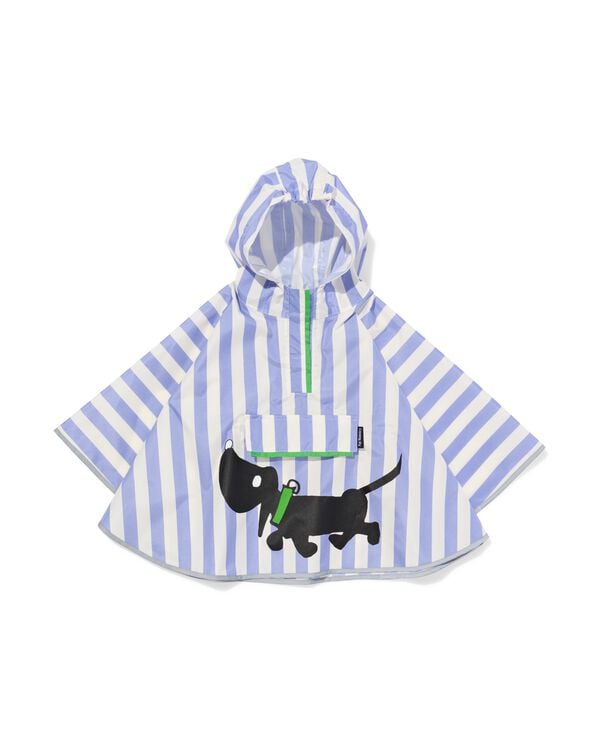 Takkie babyponcho strepen blauw - 33260020BLUE - HEMA