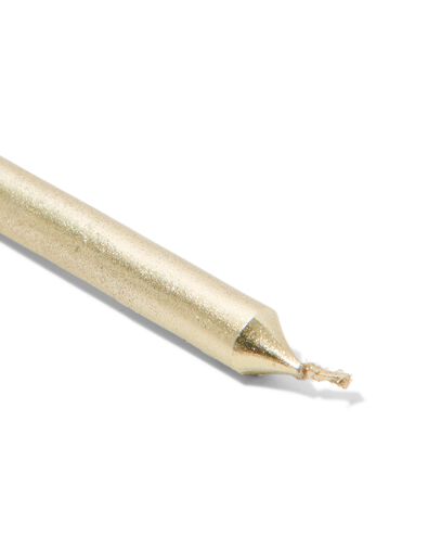 taartkaarsjes 16cm goud - 10 stuks - 14250326 - HEMA