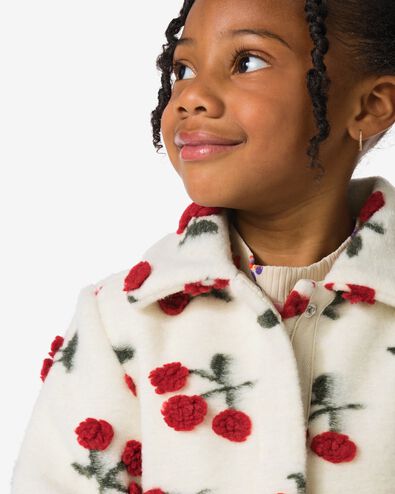 Kinderjacke Teddystoff, Kirschen ecru ecru - 30824718ECRU - HEMA