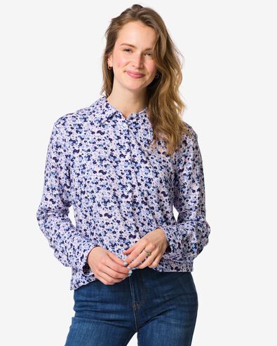 chemisier Bobbie femme fleurs blanc blanc - 36207650WHITE - HEMA