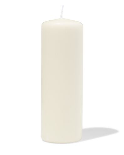 bougie cylindrique ⌀7x20cm ivoire ivoire 7 x 20 - 13509052 - HEMA