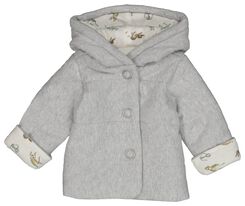 manteau nouveau-né matelassé gris chiné gris chiné - 1000028145 - HEMA