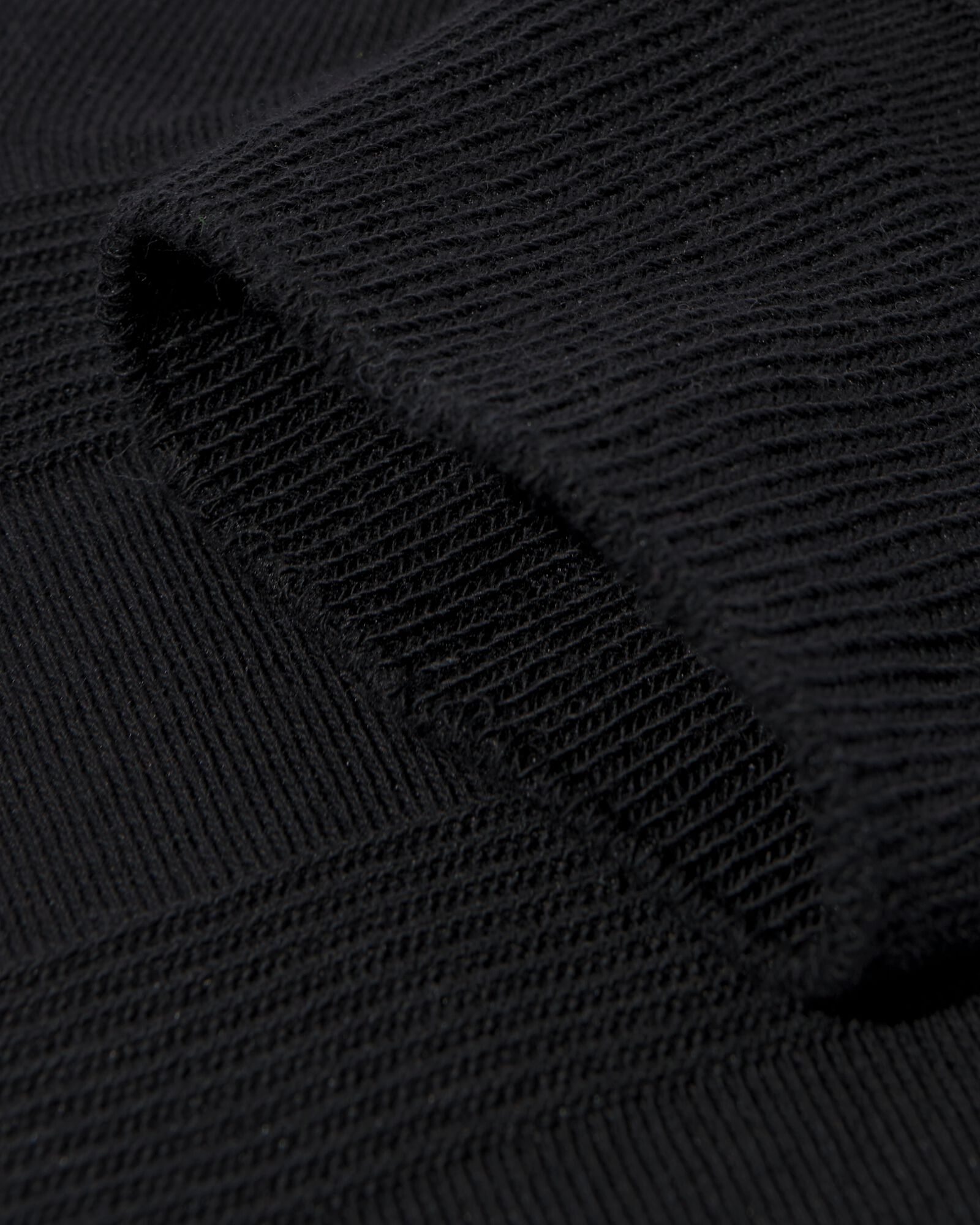 Herrensocken 1 Paar mit 3D-Streifen schwarz schwarz - 4104780BLACK - HEMA