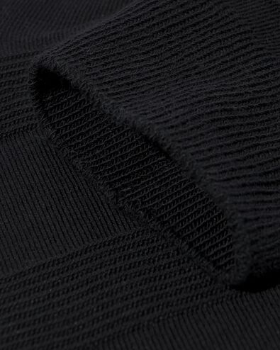 Herrensocken 1 Paar mit 3D-Streifen schwarz schwarz - 4104780BLACK - HEMA