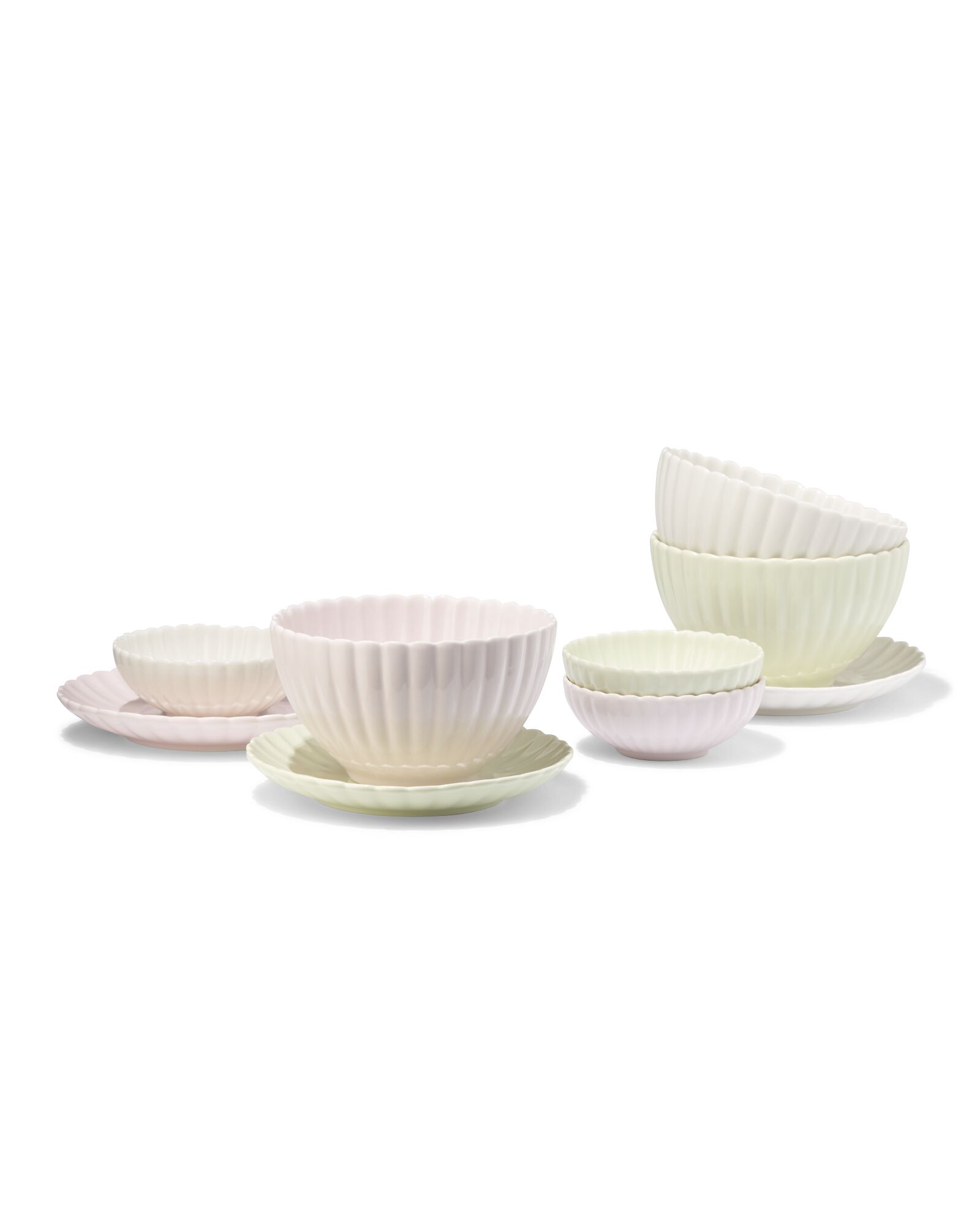 schaaltje &Oslash;9cm Trend aardewerk wit bloem - 9650340 - HEMA