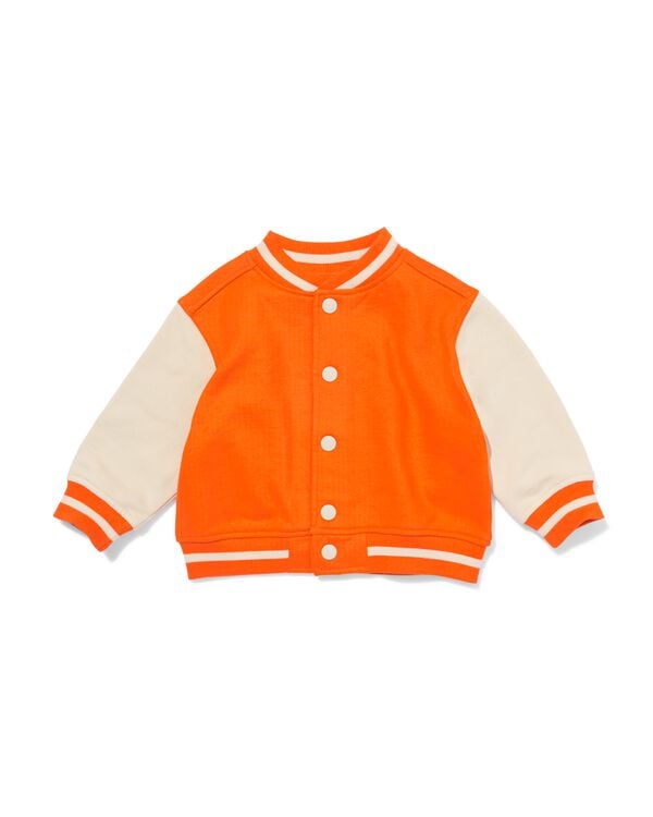 babyvest bomber sweatstof Koningsdag oranje oranje - 33193470ORANGE - HEMA