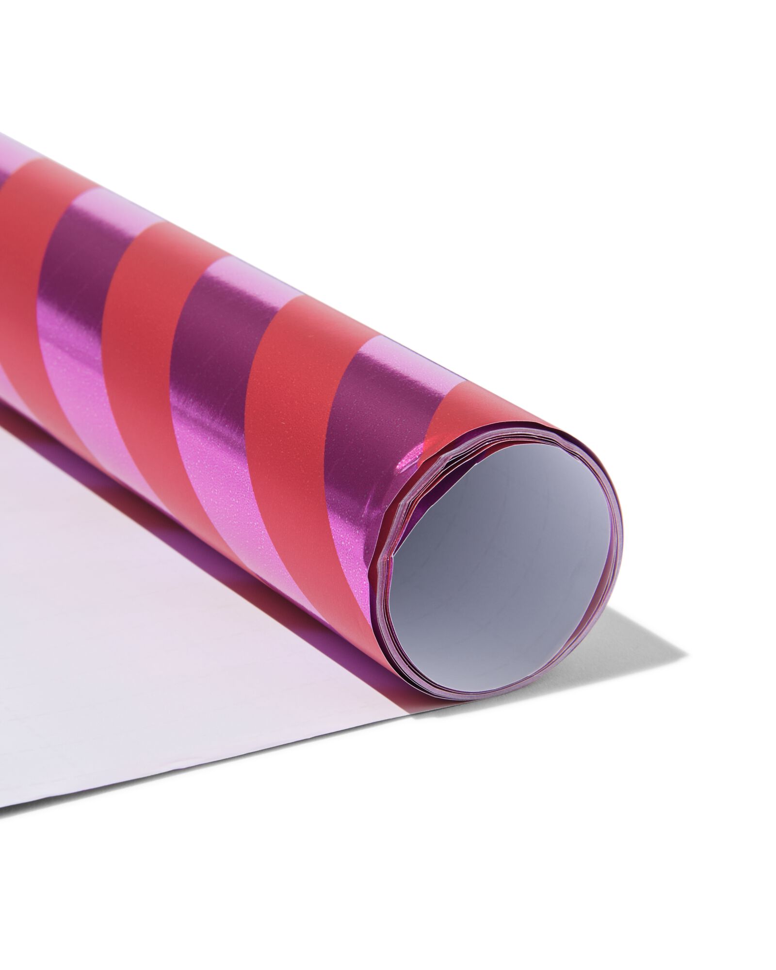 cadeaupapier rood/roze streep  - 14700193 - HEMA
