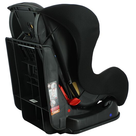 Hick efficiëntie Specialiteit autostoel baby 0-25kg zwart/witte stip - HEMA