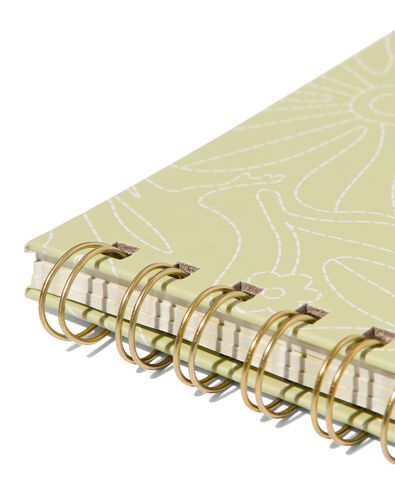 Schreibtischplaner, Spiralbindung, 13 x 27 cm, grün - 14170118 - HEMA