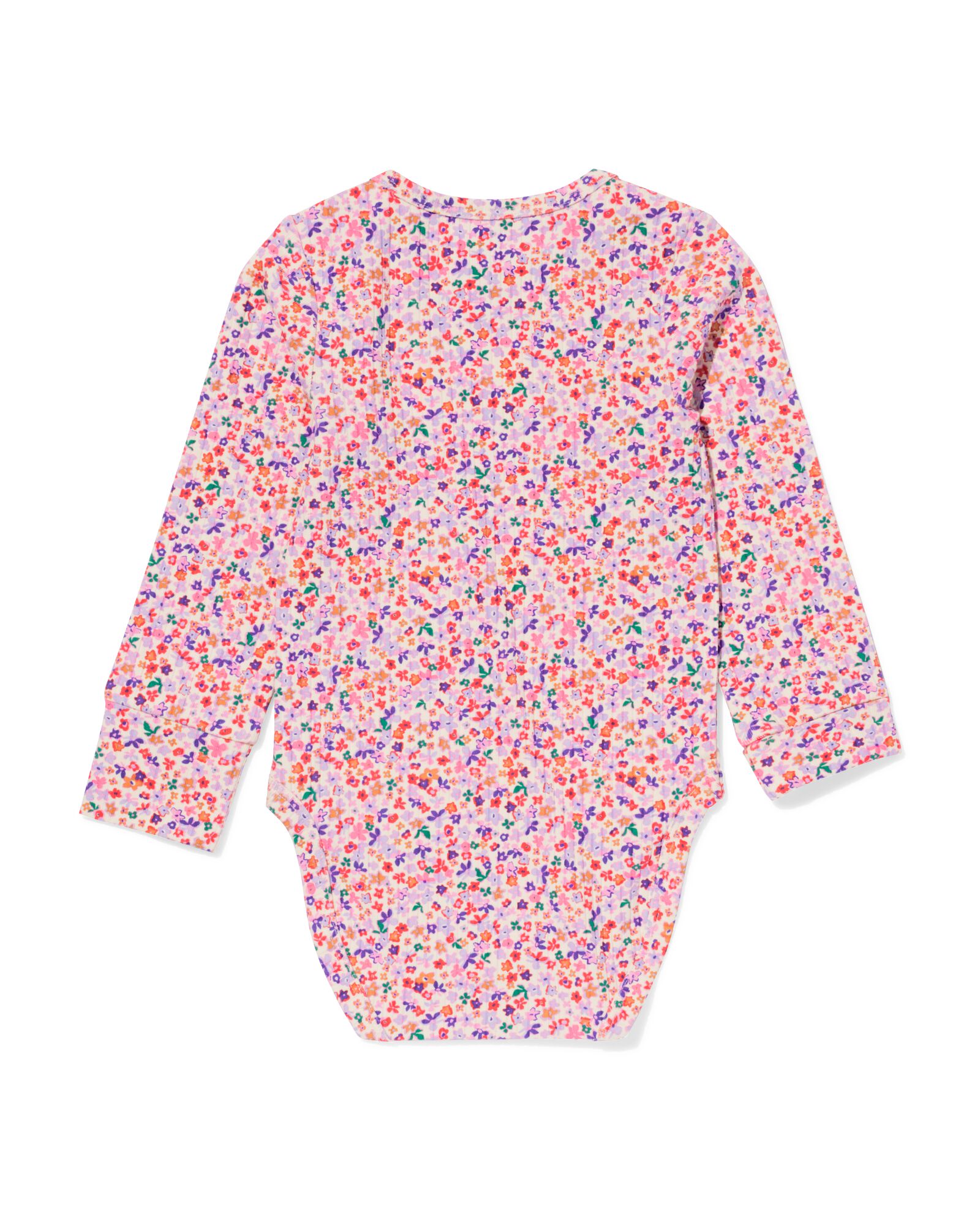 meegroei body LENZING&trade; ECOVERO rib bloemen multi multi - 33307350MULTI - HEMA