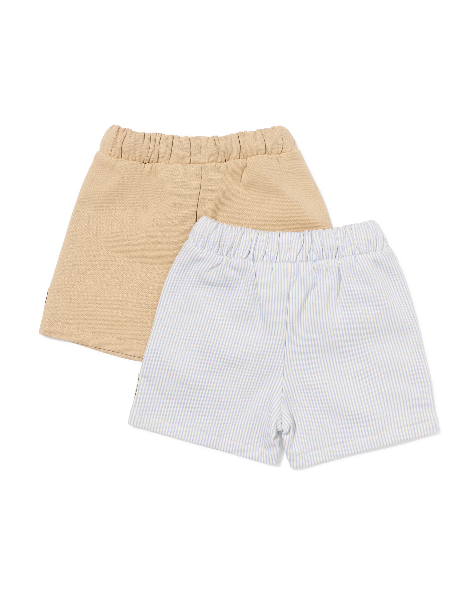 Baby-Shorts, Comfort Fit, Sweatstoff, gestreift &ndash; 2 St&uuml;ck blau blau - 33188170BLUE - HEMA