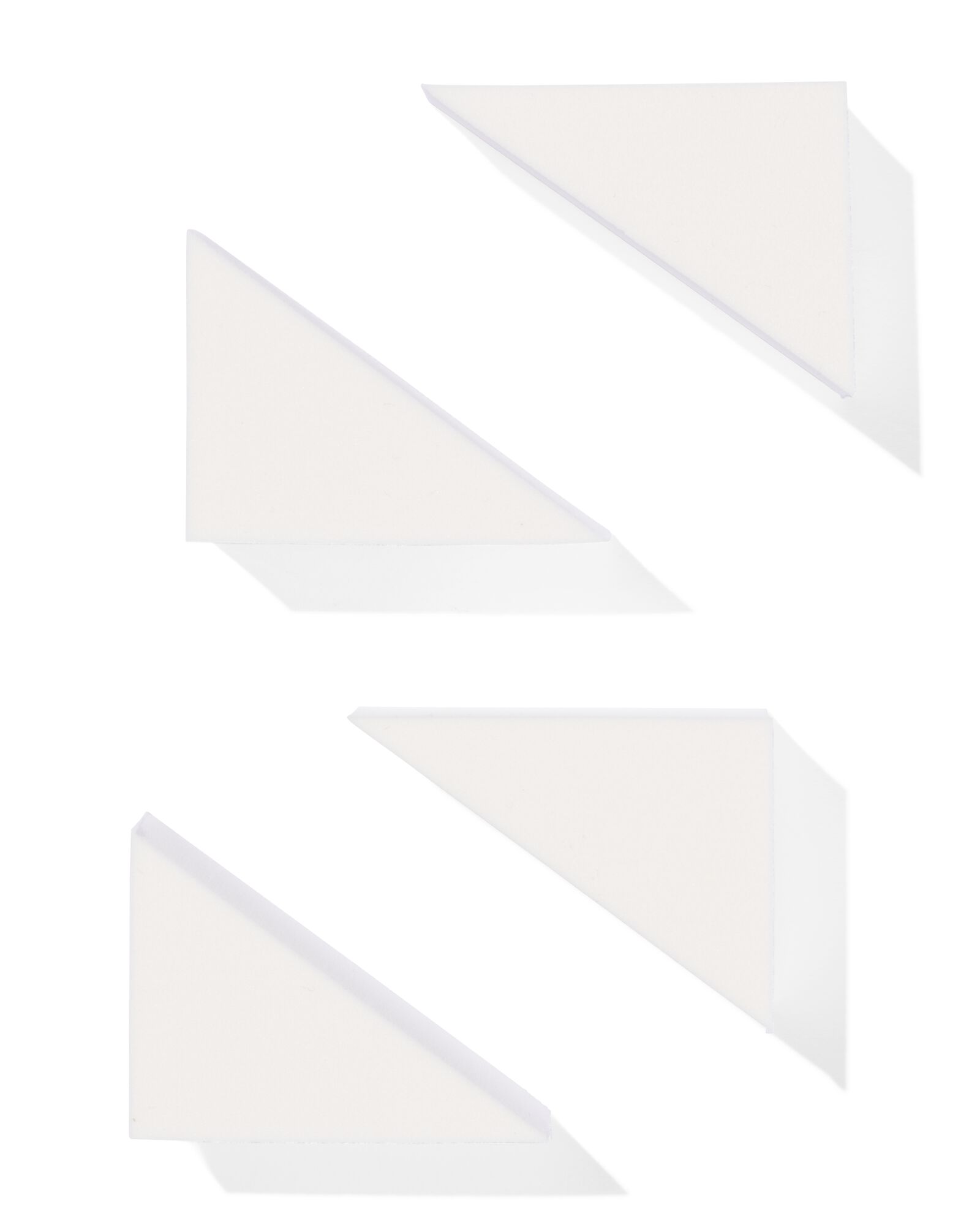 éponge de maquillage triangle - lot de 4 - 11201037 - HEMA