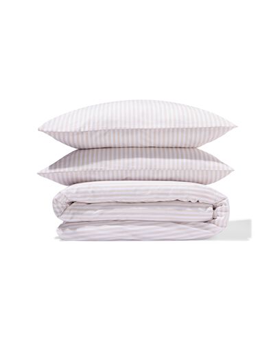 housse de couette 240x200/220cm coton doux beige - 5750136 - HEMA