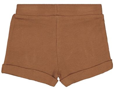 2er-Pack Baby-Shorts, Waffelstruktur braun - 1000027381 - HEMA