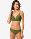 Damen-Bikinislip, mittelhohe Taille graugrün M - 22311003 - HEMA