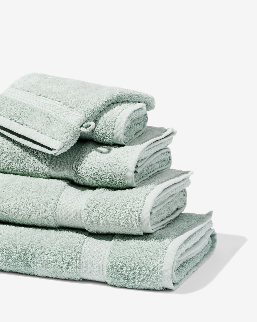 serviettes de bain - qualité supérieure vert clair vert clair - 1000015745 - HEMA