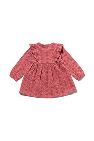 robe bébé avec broderie rose rose - 1000029729 - HEMA