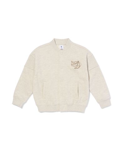 veste bombers enfant tissu sweat blocs couleurs sable sable - 30716001SAND - HEMA
