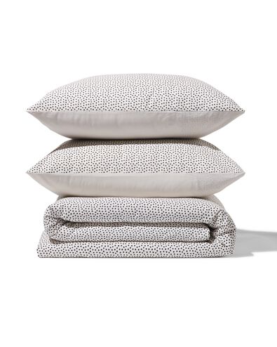 housse de couette 200x200/220cm coton doux pois - 5790156 - HEMA