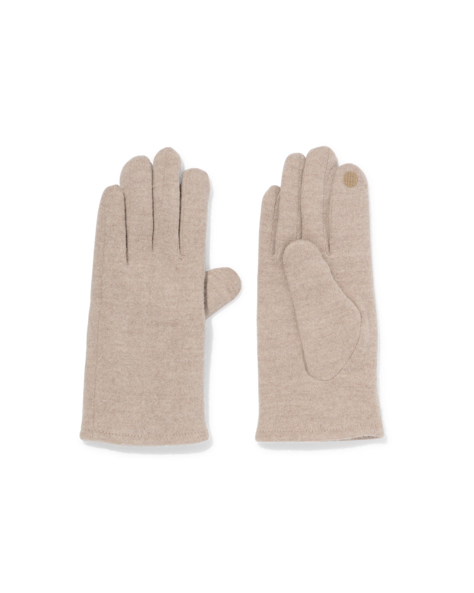 dames touchscreen handschoenen met wol taupe taupe - 16430105TAUPE - HEMA