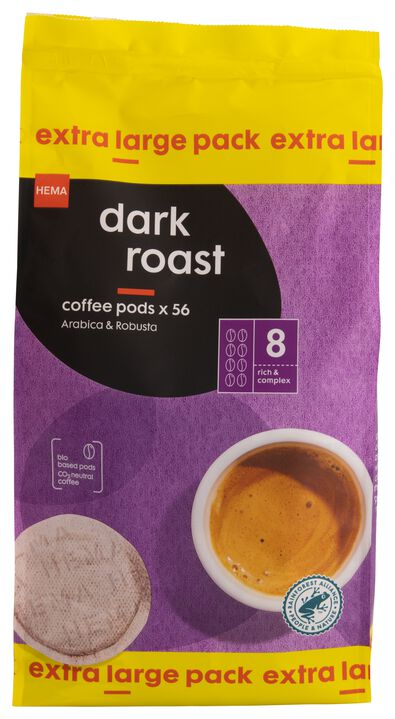 koffiepads dark roast - 56 stuks - 17150035 - HEMA