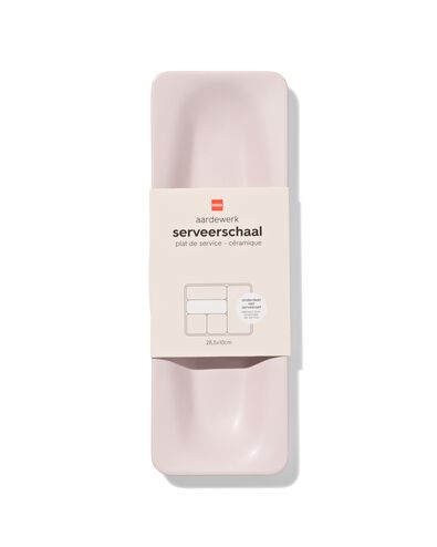 planche de service 28,5x2cm fa&iuml;ence rose - 9650392 - HEMA