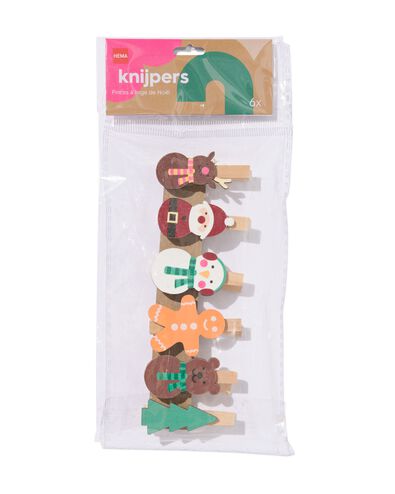 pinces &agrave; linge No&euml;l - 25300082 - HEMA