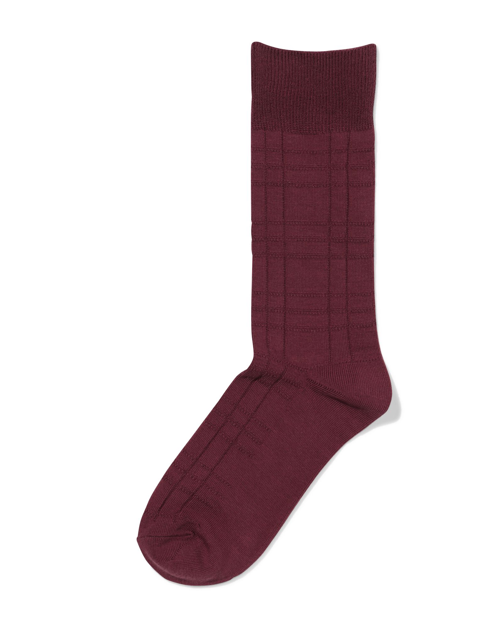 Herrensocken, kariert bordeauxrot bordeauxrot - 4150640BURGUNDYRED - HEMA