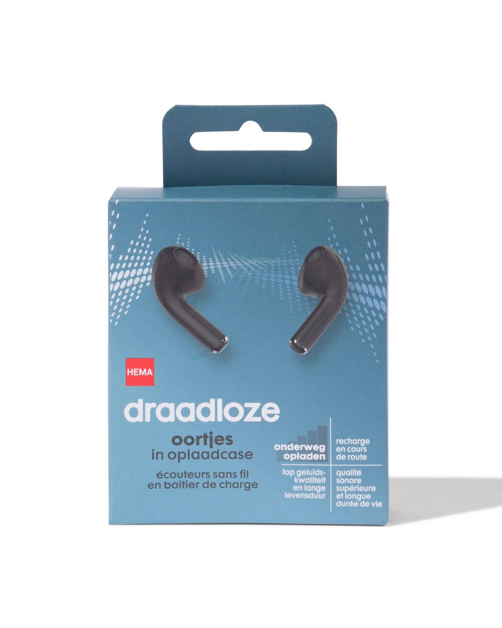 draadloze oortjes in oplaadcase zwart - 39680050 - HEMA