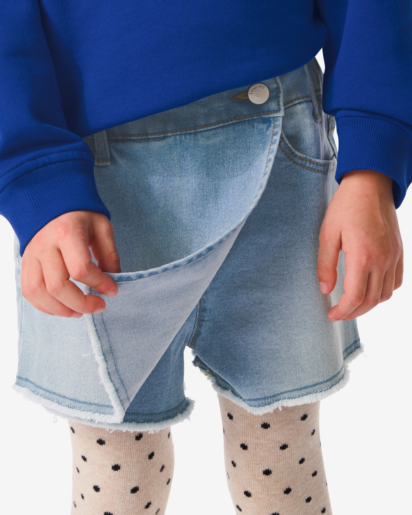 kinder broekrok denim lichtblauw - 30831752LIGHTBLUE - HEMA