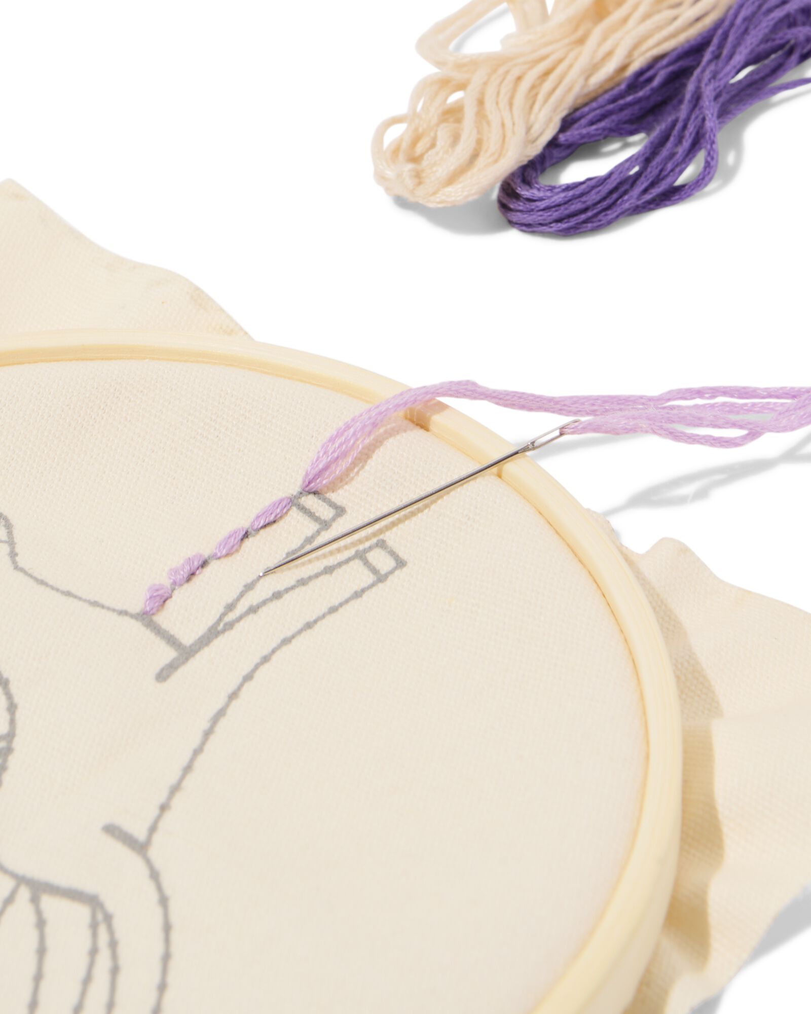 kit de broderie 13x13cm licorne - 15900498 - HEMA