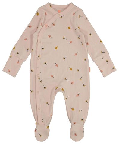 newborn jumpsuit met bamboe roze roze - 1000017638 - HEMA