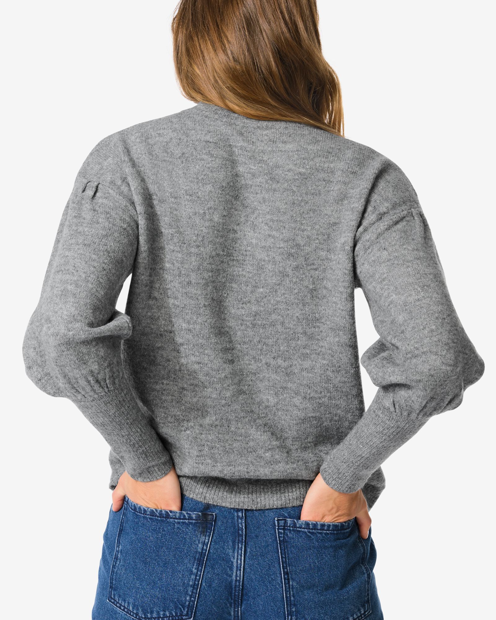 Damenpullover Havana mittelgrau mittelgrau - 36204740MIDGREY - HEMA