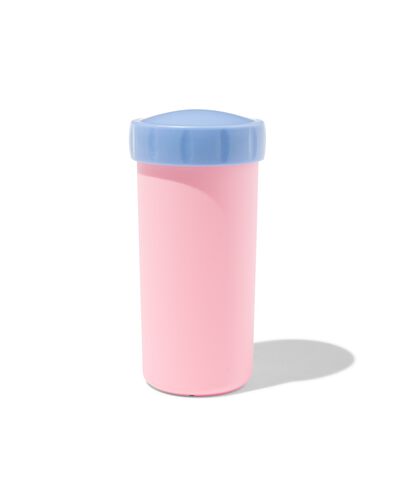 gobelet avec couvercle 300ml rose - 80640012 - HEMA