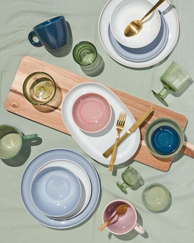 assiette plate Helsinki &eacute;mail r&eacute;actif blanc &Oslash;27cm - 9602600 - HEMA