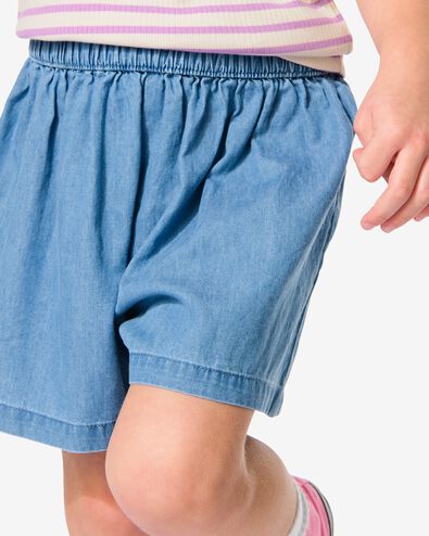 Kinderskort aus Denim hellblau - 30859306LIGHTBLUE - HEMA